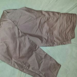 High waisted soft pink pants